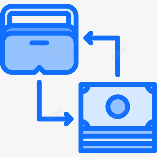Vr眼镜虚拟现实91蓝色图标svg_新图网 https://ixintu.com Vr 眼镜 蓝色 虚拟现实