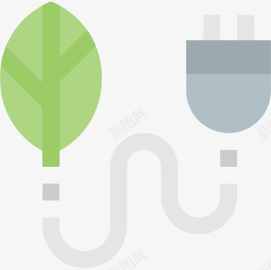 绿色能源生态184平坦图标图标
