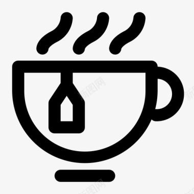 热茶早餐饮料图标图标
