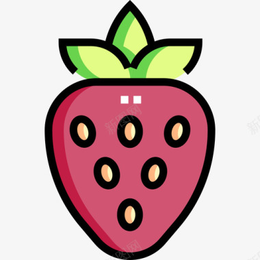 杂色草莓色图标图标