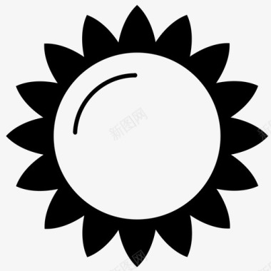 太阳抽象艺术光图标图标
