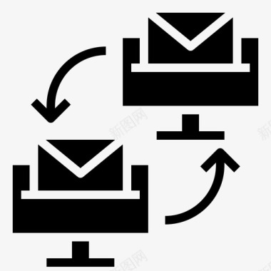 电子邮件通讯29填充图标图标