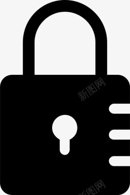 上锁挂锁隐私图标图标