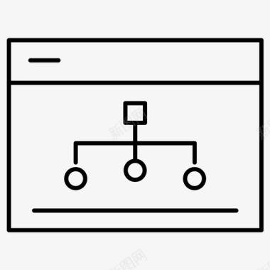 网络流程图internet图标图标