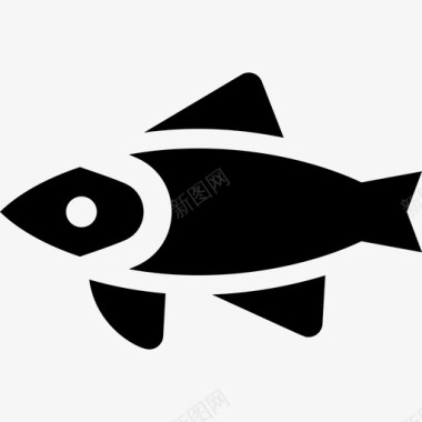 鳟鱼健康食品39填充图标图标