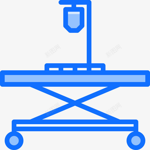 医用担架医疗技术10蓝色图标svg_新图网 https://ixintu.com 医用 医疗 技术 担架 蓝色