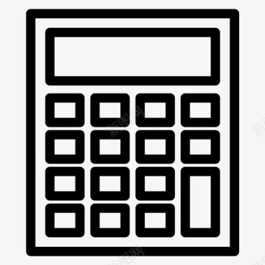 预算计算器货币图标图标