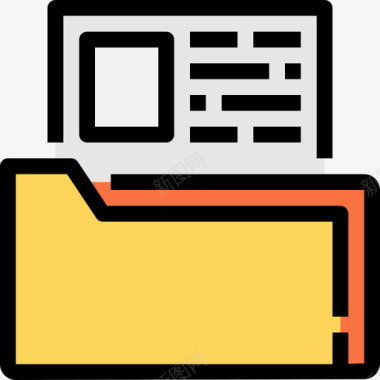 文件和文件夹业务要素4线颜色图标图标
