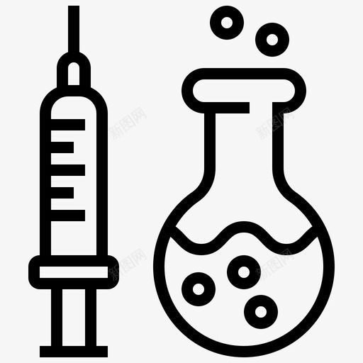 注射器煮沸化学图标svg_新图网 https://ixintu.com 化学 注射器 烧瓶 煮沸 生物化学 科学