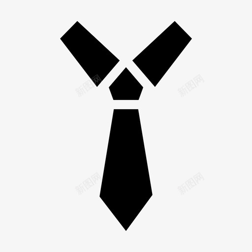 领带布料员工图标svg_新图网 https://ixintu.com 办公室 员工 布料 服装 符号 金融投资 领带