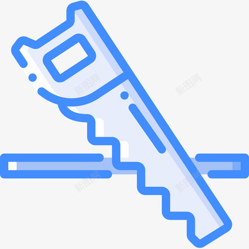 锯切割蓝色图标svg_新图网 https://ixintu.com 切割 蓝色 锯