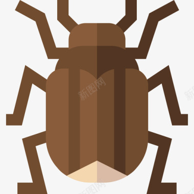 Bug沙漠24平坦图标图标