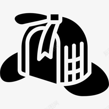 侦探帽帽子2填充图标图标