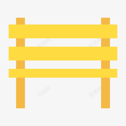 长凳公园8平坦图标svg_新图网 https://ixintu.com 公园 平坦 长凳