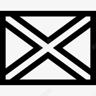 苏格兰国旗8直线图标图标