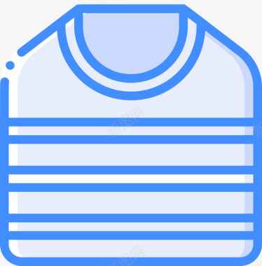 衬衫时装和服装蓝色图标图标