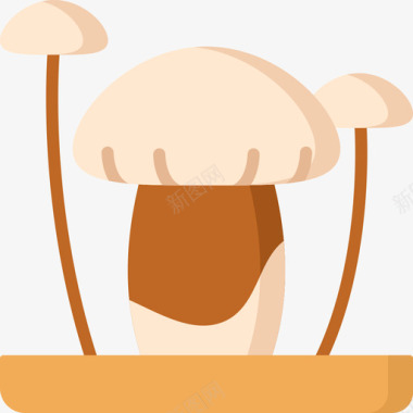 蘑菇秋季91扁平图标图标