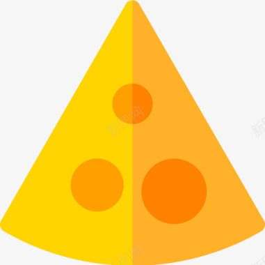 奶酪美食26扁平图标图标