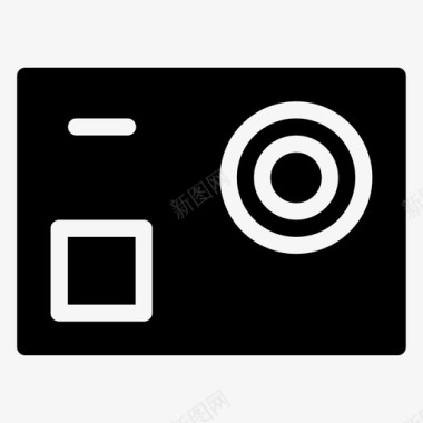 动作摄像机照片视频图标图标