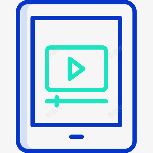 平板电脑电影院65轮廓颜色图标svg_新图网 https://ixintu.com 平板电脑 电影院65 轮廓颜色