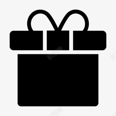 礼物盒子生意图标图标