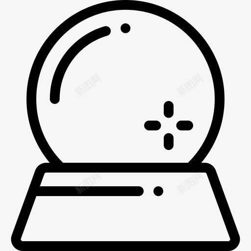 水晶球马戏团46直线型图标svg_新图网 https://ixintu.com 水晶球 直线 线型 马戏团