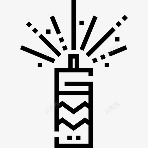 鞭炮巴西狂欢节20线性图标svg_新图网 https://ixintu.com 巴西 狂欢节 线性 鞭炮