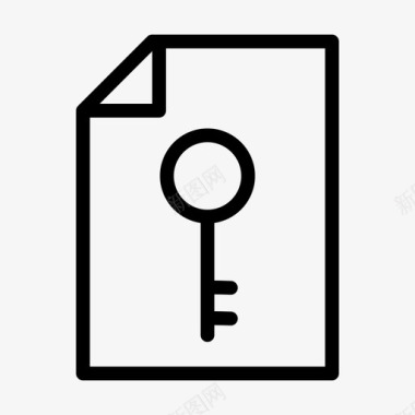密钥文件文档锁图标图标