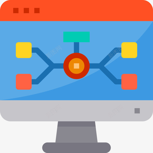 流程图网站和windows界面4平面图图标svg_新图网 https://ixintu.com windows 平面图 流程图 界面 网站