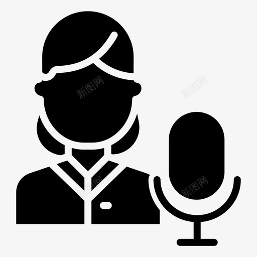 女用户14字形图标svg_新图网 https://ixintu.com 字形 用户