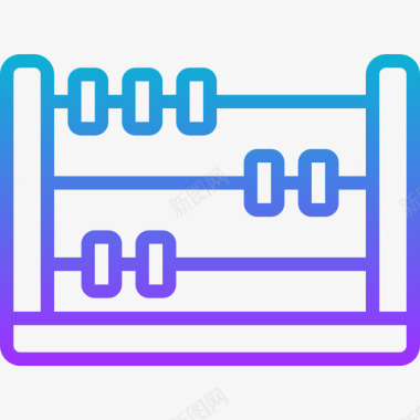 算盘玩具16梯度图标图标
