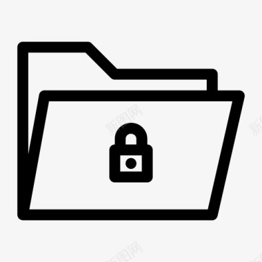文件夹安全存档文档图标图标