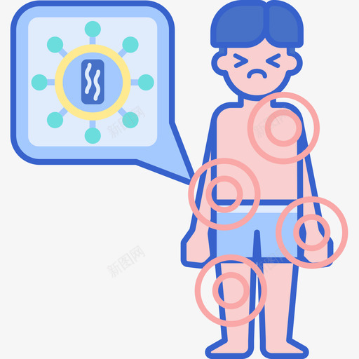 艾滋病健康50线性颜色图标svg_新图网 https://ixintu.com 健康 线性 艾滋病 颜色