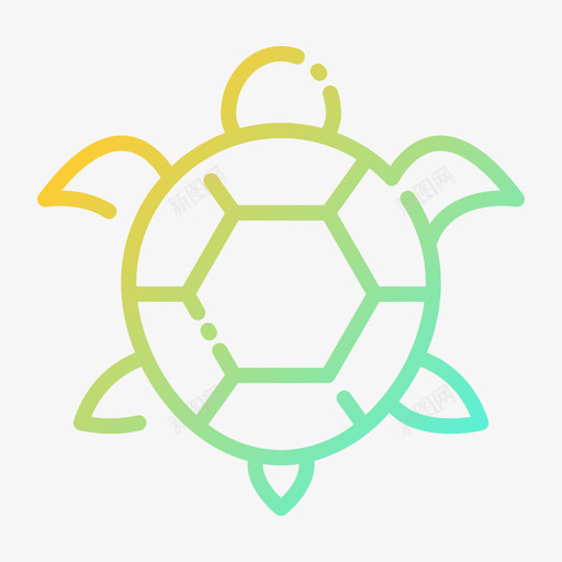 海龟热带50梯度图标svg_新图网 https://ixintu.com 梯度 海龟 热带