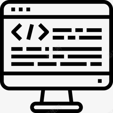 编程网站和windows界面2线性图标图标