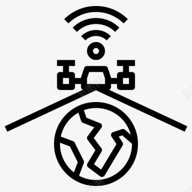 无人机无人机24直线型图标图标