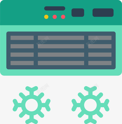 空调办公家具4套平板图标svg_新图网 https://ixintu.com 办公家具4套 平板 空调