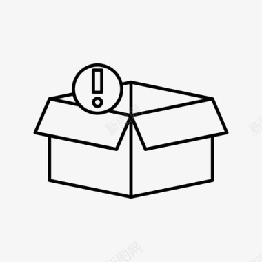 空盒子盒子包装图标图标