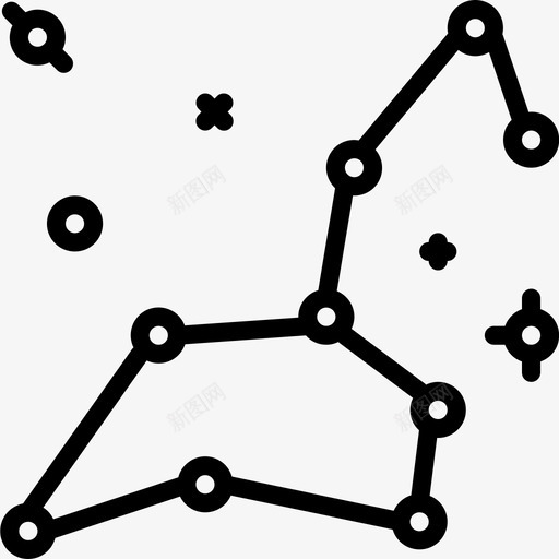星座空间103直线图标svg_新图网 https://ixintu.com 星座 直线 空间