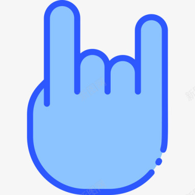 Maloik聋哑字母4蓝色图标图标