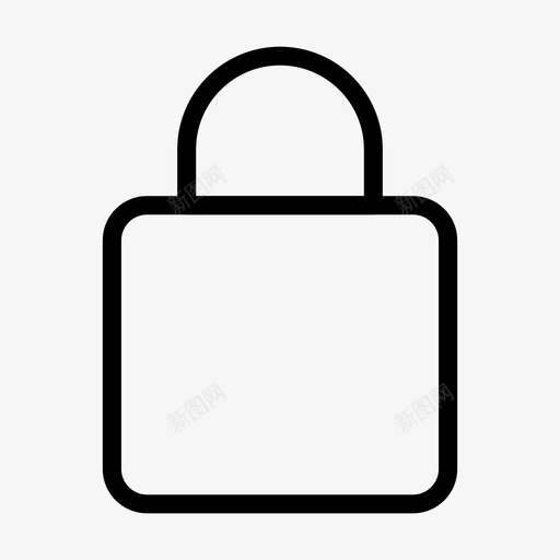 锁挂锁接口基本规则行集126图标svg_新图网 https://ixintu.com 挂锁 接口基本规则行集126 锁