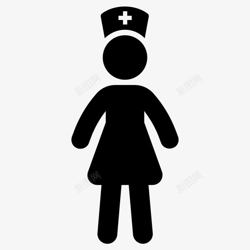 护士护理人员医生图标svg_新图网 https://ixintu.com 医务人员 医生 护士 护理人员