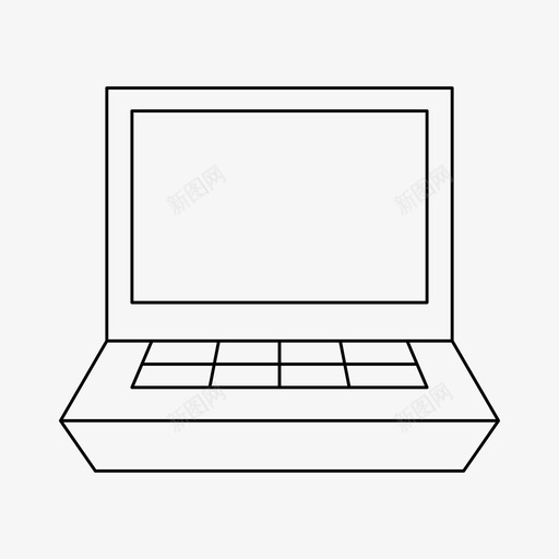 电脑设备电子图标svg_新图网 https://ixintu.com 屏幕 电子 电脑 电话 笔记本 细线 设备