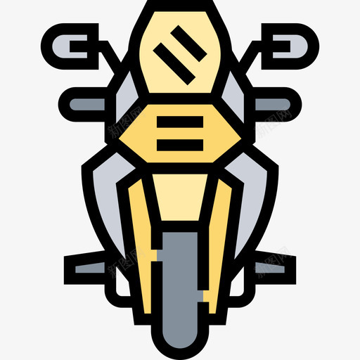摩托车摩托车运动4线性颜色图标svg_新图网 https://ixintu.com 摩托车 线性 运动 颜色