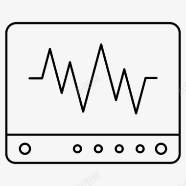 ecg心脏心跳图标图标