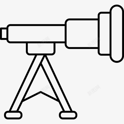望远镜天文变焦图标svg_新图网 https://ixintu.com 变焦 天文 太空 望远镜 详细 飞机