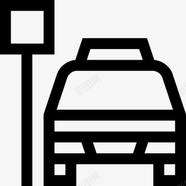 出租车9路直达出租车服务图标图标