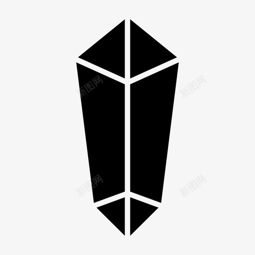 水晶魔法石英图标svg_新图网 https://ixintu.com 水晶 游戏 石头 石英 魔法