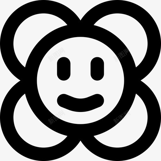 花经典游戏2线性图标svg_新图网 https://ixintu.com 线性 经典游戏2 花