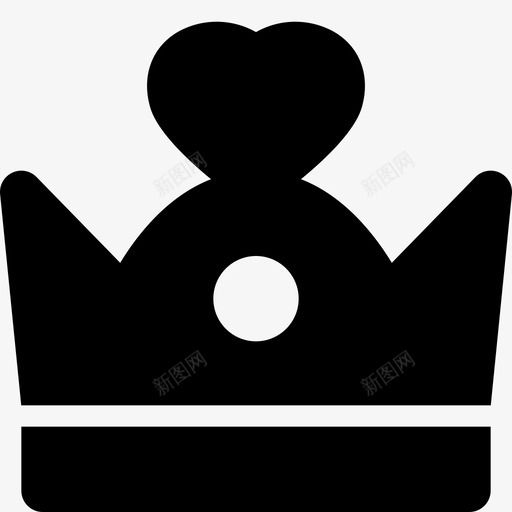 皇冠母亲节2填充图标svg_新图网 https://ixintu.com 填充 母亲节 皇冠